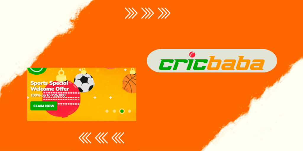 Welcome bonus on bets from Cricbaba